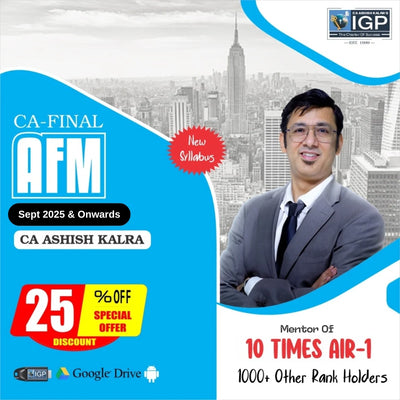 CA Final New Course AFM For 2026 & Onwards Exam